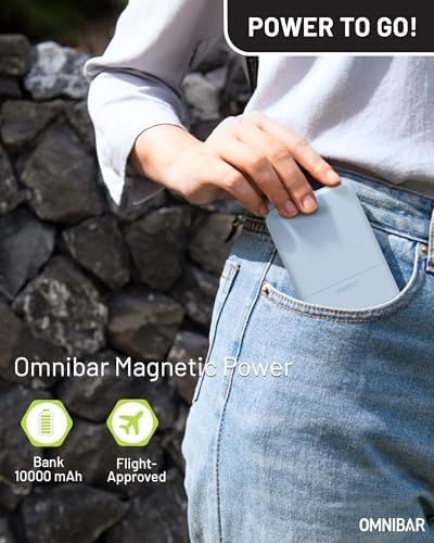 Compact Magnetic Power Bank 10,000 m Ah – Versatile Wireless & USB-C PD 20 W Fast Charger for i Phone 16/15/14 Series – Lightweight, Travel-Friendly Design with Advanced Safety Features for Stress-Free Charging All Day