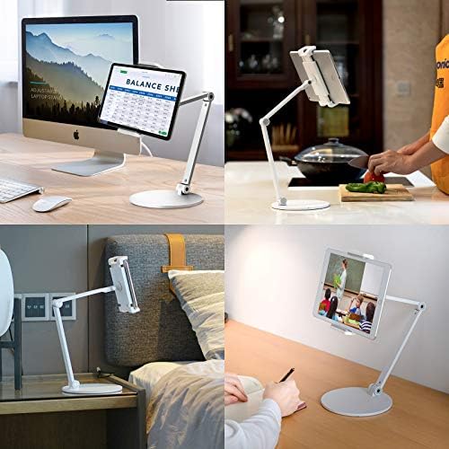 Premium Multi-Angle Adjustable Tablet Stand for 4.7”-13” Devices – Perfectly Fits i Pad Pro 11/12.9, Mini, and Air – Enhanced Stability with Sleek Black Aesthetic – Ideal for Remote Work, Streaming, and Video Conferencing