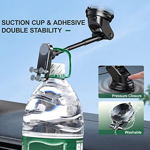 Premium Aluminum Z Fold 4 Car Mount: Dual-Mode Dashboard & Windshield Holder for Samsung Galaxy Z Fold Series and i Phone 16/15 Pro Max – Unmatched Stability & Hands-Free Convenience