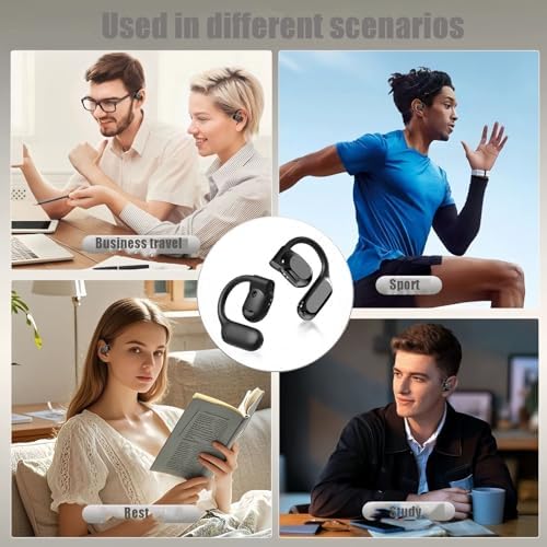 AI-Enhanced M62 V5.46 Wireless Earbuds: Transformative Real-Time Language Translation Earphones with Superior Bluetooth Compatibility for i Phone, Noise-Canceling Comfort, and Extended Battery Life for Adventurers and Language Learners