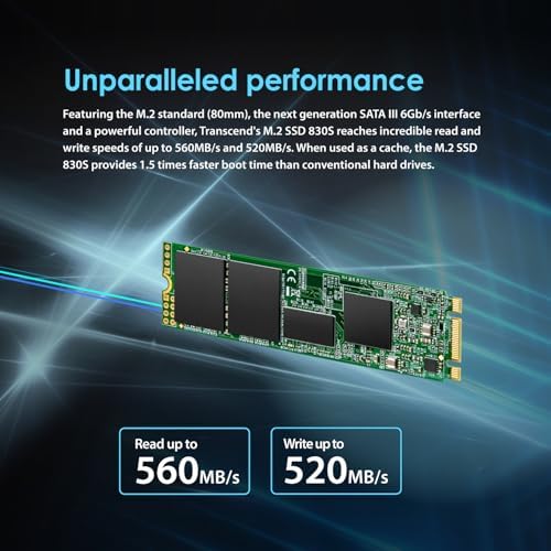 Upgrade Your System with the Transcend 512 GB M.2 2280 SATA III SSD – Experience Lightning-Fast 560 MB/s Speeds, Robust 3 D TLC NAND for Unmatched Durability, Seamless B+M Key Compatibility for Ultrabooks & Desktops, Perfect for Enhanced Multitasking and Gaming with Reliable LDPC ECC Technology