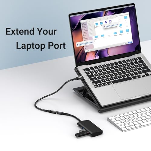 Innovative L-Shaped USB C Extension Cable (2 Pack, 6.6 Ft) – 240 W Power Delivery, 40 Gbps High-Speed Data Transfer, Durable Nylon Braided Design for i Phone 16, i Pad, Mac Book & Mag Safe – Optimal Flexibility for Tightly Spaced Connections