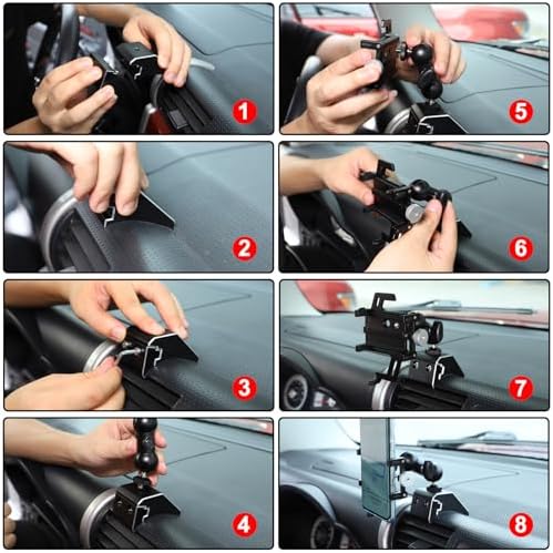 Revolutionize Your Driving with the Toyota FJ Cruiser Phone Mount: Secure Air Vent Holder for Hands-Free Navigation and Connectivity (2007-2021) – Universal Compatibility for All Mobile Devices, Effortless Installation, and Sleek Aesthetic Integration