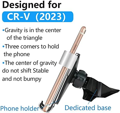 LUNQIN Premium Car Phone Holder for Honda CR-V & CR-V Hybrid (2023-2025) – Secure Mobile Cradle for Hands-Free Navigation, Charging, and Easy Access – Ultimate Auto Interior Accessory for Drivers Seeking Safety and Convenience