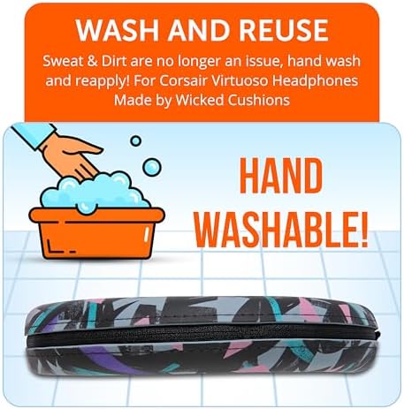 Transform Your Corsair Virtuoso Headphones with the WC Band Z V2 Silicone Headband Cover – Premium Machine Washable Accessory for Enhanced Comfort, Durability, and Flawless Aesthetics – Perfect Fit for Wireless, XT, and SE Models – Say Goodbye to Flaking Leather and Hello to Effortless Maintenance and Style