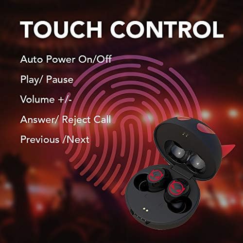 Compact Bluetooth 5.0 Earbuds for Small Ears | Touch-Control Noise-Cancelling Headphones with Unique Cartoon Charging Case | Lightweight Design for Comfort | Immersive Stereo Sound Perfect for Music & Calls | Ideal for Active Lifestyles