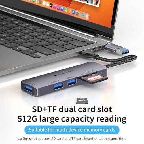 Transform Your Mac Book Pro into a Powerhouse with Our 4 K60 Hz USB C Hub – Ultimate Multi-Port Adapter for Lightning-Fast Data Transfers, PD 100 W Rapid Charging, and Dual SD/TF Card Readers – Ideal for Professionals and Creative Minds
