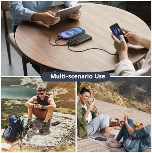 Ultra-Fast 10,000 m Ah Portable Power Bank with USB-C Compatibility – Sleek Battery Pack with LED Display for i Phone 16/15/14/13 Pro, Samsung S24, Google Devices, and i Pads – Your Essential On-the-Go Charging Solution
