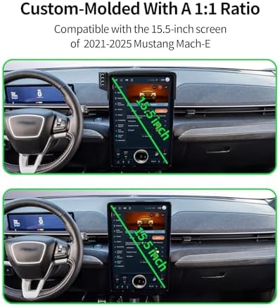 Ford Mustang Mach-E Wireless Charging Phone Holder (2021-2025) – Magnetic Cradle for 15.5-Inch Displays – 360° Adjustable Car Mount for Seamless Navigation and Fast Charging – Ultimate Mag Safe-Compatible Accessory for Enhanced Driving Experience