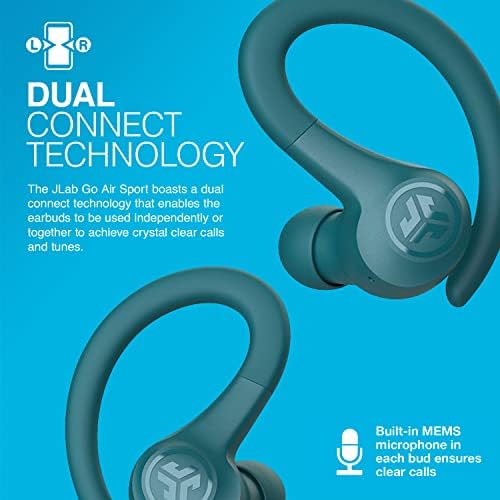 JLab Go Sport+ Wireless Workout Earbuds – Unrivaled 35+ Hour Bluetooth Battery Life, C3 Clear Calling Technology for Distinct Conversations, and Secure Earhook Design for Unyielding Stability During Workouts – Elevate Your Sound Experience with 3 Adjustable EQ Settings and Broad Device Compatibility in Sleek Graphite Finish