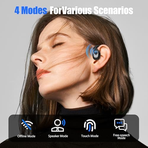 Transform Your Communication with OWS AI Translation Earbuds – Real-Time Translator Earphones in Stylish Black-Orange, Featuring 144 Language Support, Ergonomic Comfort, and Superior Audio Quality for Travelers, Professionals, and Language Enthusiasts