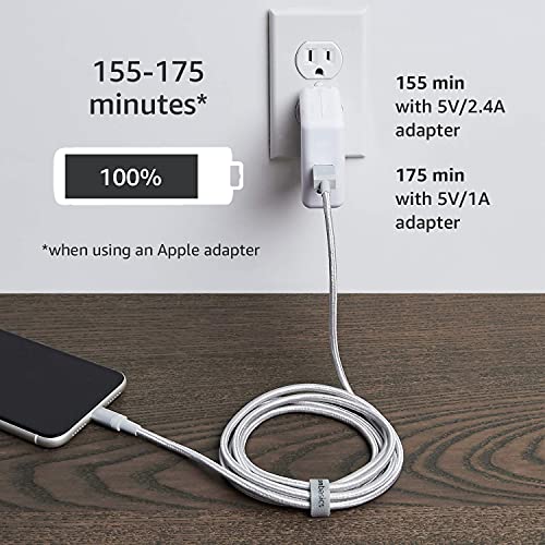 Durable 3-Foot Amazon Basics USB-A to Lightning Charger Cable – MFi Certified Fast Charging Solution for i Phone 14, 13, 12, 11, Xs Pro, Pro Max, Plus & i Pad – Stylish Nylon Braided Design for Enhanced Performance and Universal Compatibility