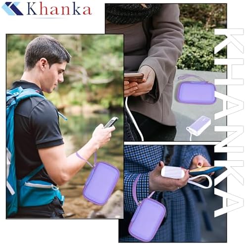 Khanka Durable Hard Case for Anker 3-in-1 USB C Power Bank, 10,000 m Ah Charger Block – Stylish Purple Protection for Portable Charging On-the-Go, Lightweight and Shockproof Accessory for Maximum Durability and Enhanced Safety