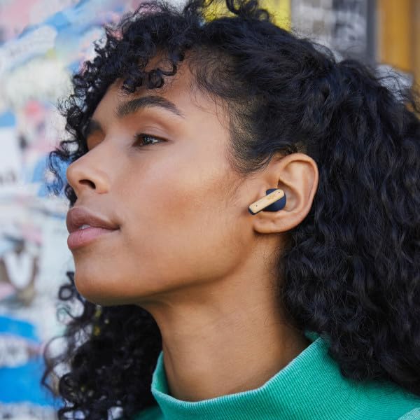 House of Marley Little Bird Eco-Conscious True Wireless Earbuds – Exceptional Audio Quality with Touch Controls, Integrated Mic, 24-Hour Battery Life, and USB-C Fast Charging – Ideal for Gamers and Music Enthusiasts (Red) – Experience Sustainable Sound Innovation for Everyday Use