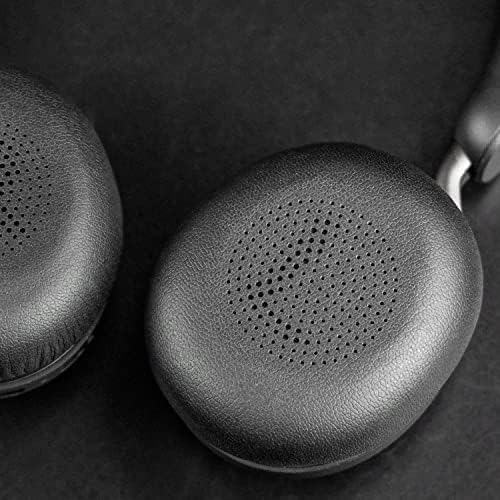 Premium SOULWIT Replacement Earpads for Jabra Evolve2 65 & 40 – Ultra-Comfort Protein Leather Cushions for Enhanced Sound Isolation and Longevity – Effortless Installation in Sleek Black Finish – Perfect On-Ear Headset Upgrade for Extended Listening and Productivity