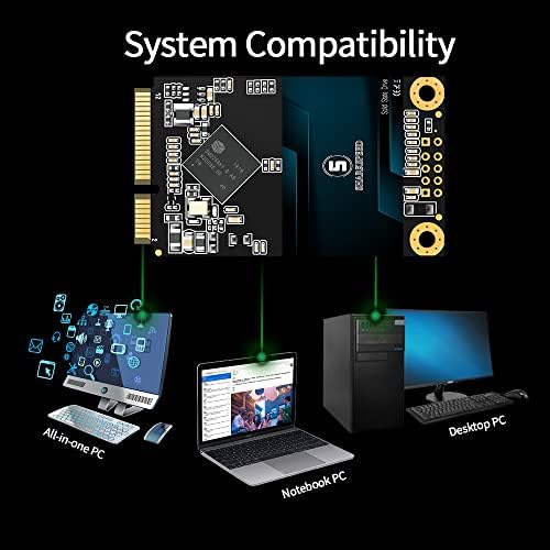 Maximize Your Computing Power with a 128 GB m SATA SSD – High-Speed SATA 3 Solid State Drive for Laptops & Desktops, Enhanced 3 D NAND Technology for Unmatched Durability and Performance, Ideal for Gamers and Professionals Seeking Reliable Storage Solutions