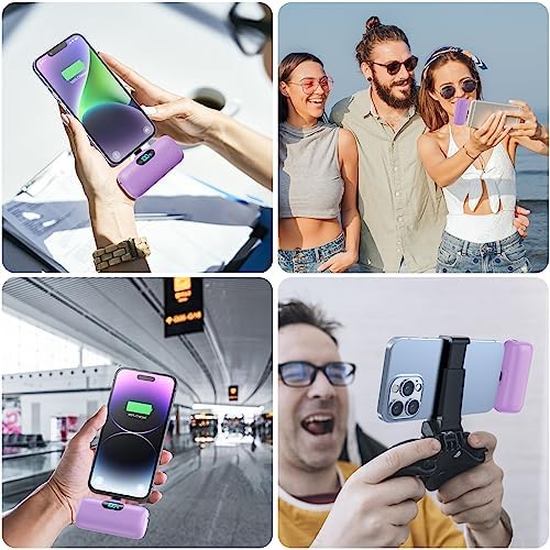 Compact Pink Portable Charger for i Phone – 5000 m Ah PD Fast Charging Power Bank, Lightweight Mini Battery Pack Compatible with i Phone 14/14 Pro Max/13/13 Pro/12 Pro/11/XS/XR/X/8/7/6 – Stylish and Versatile Backup Solution for On-the-Go Power