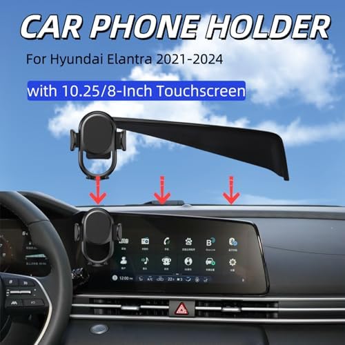 Upgrade Your 21-24 Hyundai Elantra with the Ultimate Hands-Free Car Phone Holder – 360-Degree Rotating Mount for All Smartphones, Easy Installation, and Enhanced Stability for Safer Driving Experience