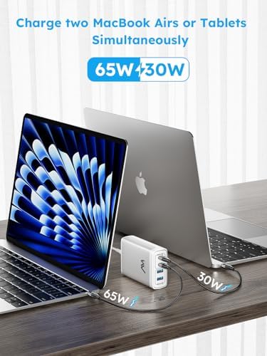Amlink 100 W USB-C Fast Charging Hub – Compact 4-Port Power Station with 65 W Ga N Technology for High-Speed Device Charging | Ideal for Mac Book Pro, i Pad Pro, i Phone & Samsung Galaxy Note | Perfect Portable Solution for Travel & Workspace Efficiency | Safe Multi-Device Charging with Overheat Protection