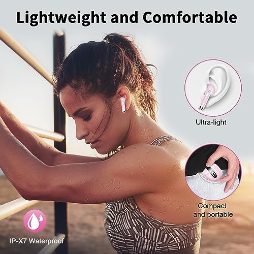 Cutting-Edge Bluetooth 5.4 Wireless Earbuds with 30-Hour Battery Life – Advanced ENC Noise Cancellation for Crystal-Clear Calls, IP7 Waterproof Protection, and Immersive 3 D Bass Audio – Sleek Dark Blue Design Perfect for Music Aficionados and Professionals – Includes LED Charging Case for Effortless Convenience and Compatibility with Android & i OS Devices