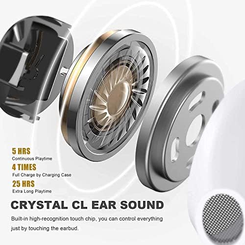 Elevate Your Sound Experience with Premium Bluetooth 5.0 Wireless Earbuds – Noise-Cancelling, IPX8 Waterproof, and Fast-Charging In-Ear Headphones for Crystal Clear Audio on Apple, Samsung, and Android Devices (Black) – Ultimate Comfort and Durability for Everyday Adventures