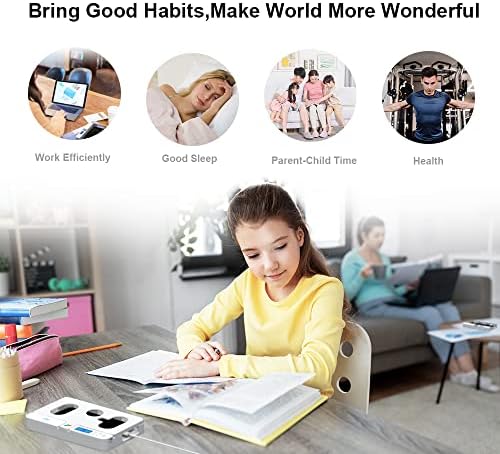 Portable Smart Auto Phone Timer Lock Box for iPhone and Android Phones, Self-Control Timer Locker to Help Kids,Students, Adults Focus Back,Prevent Excessive Games, Mobile Phone Addiction(White) – Enhanced Compatibility and Speed