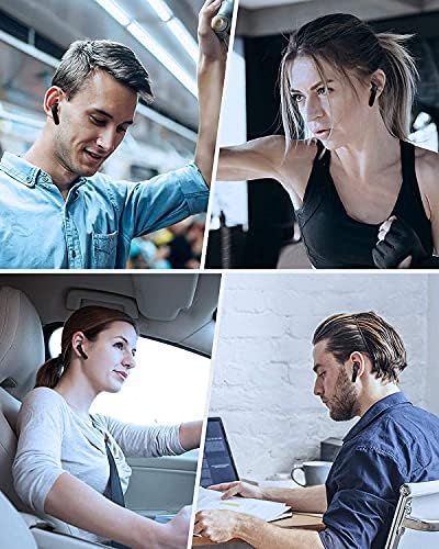 Elevate Your Sound Experience with Premium Bluetooth 5.0 Wireless Earbuds – Noise-Cancelling, IPX8 Waterproof, and Fast-Charging In-Ear Headphones for Crystal Clear Audio on Apple, Samsung, and Android Devices (Black) – Ultimate Comfort and Durability for Everyday Adventures