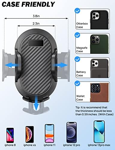 JOYTUTUS Premium Car Cup Holder Phone Mount – Versatile 360° Rotating Long Arm for Secure Smartphone Positioning – Perfect for i Phone, Samsung, and All Mobile Devices – Elevate Your Driving Experience with Hands-Free Navigation and Optimal Stability