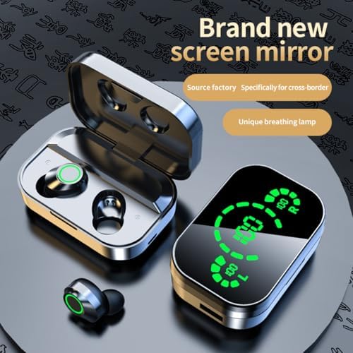 Revolutionary Wireless Earbuds with Superior Active Noise Cancellation – 48-Hour Battery Life for Endless Listening, Sweat-Resistant Design for Fitness Enthusiasts, LED Battery Indicator for Easy Monitoring, Effortless Bluetooth Pairing for Seamless Connectivity
