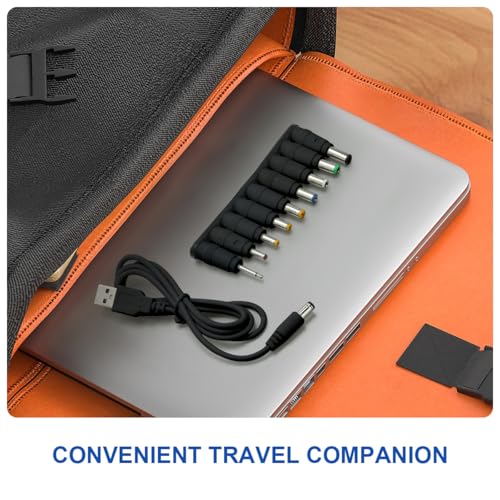 LANMU USB to DC Power Cable, DC 5V Power Cord 5.5 2.1mm Jack Charging Cable with 14 Interchangeable Plugs Addapters for 5V Devices – Enhanced Compatibility and Speed