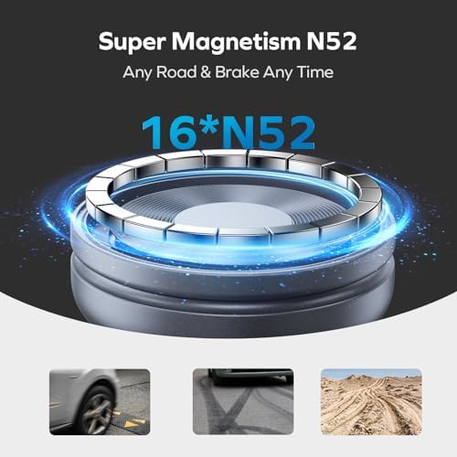 MOMAX Mag Safe Magnetic Car Phone Mount – Innovative 905° Rotating Holder for i Phone 15, 14, 13, 12 Pro Max & Mini – Ultimate Dashboard & Windshield Solution for Enhanced Safety and Effortless Navigation – Your Essential Driving Companion for Uninterrupted Connectivity