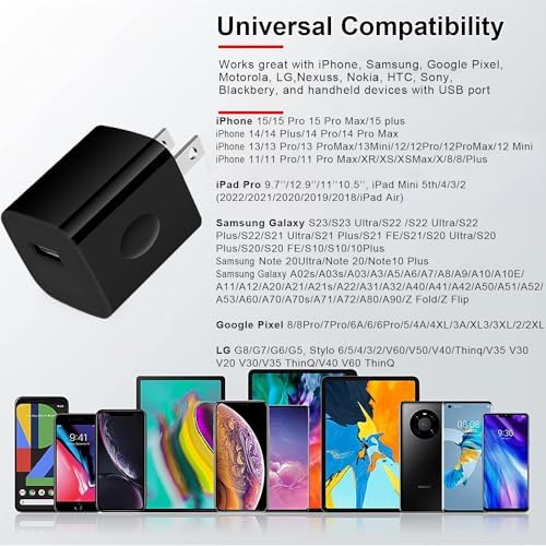 Samsung Fast Wireless Charger Pad with QC 3.0 Adapter – Ultra-Slim 15 W Charging for Galaxy S25/S24/S23/S22/S21, i Phone 16/15/14/13/12 Pro Max & Google Pixel 9 – Rapid Power for All Devices, Convenient Through-Case Charging, LED Indicator, and Non-Slip Design for Secure Use – Perfect for Mobile Professionals and Tech Enthusiasts