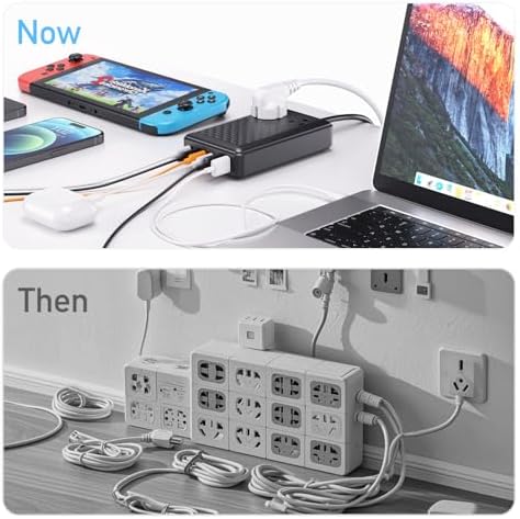 Next-Gen 140 W Ga N III 8-in-1 USB-C Fast Charging Hub – High-Efficiency Power Adapter for Mac Book, i Phone 16, Galaxy S24 & More – Ultra-Compact Design with PD 65 W Laptop Compatibility – Versatile Multi-Device Charging Solution for Home, Office, and Travel