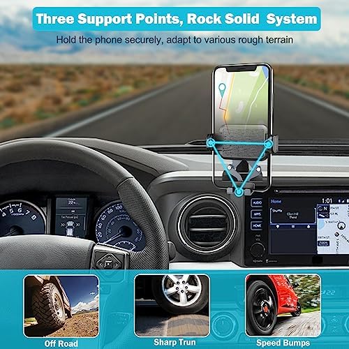 Enhance Your Driving Safety with the Kaishengyuan Magnetic Phone Holder for Toyota Tacoma (2016-2023) – Precision Adjustable Dashboard Clip Featuring 20 X Ultra-Strong Magnets for Unmatched Stability – Universal Smartphone Compatibility for Effortless Access to Navigation and Music