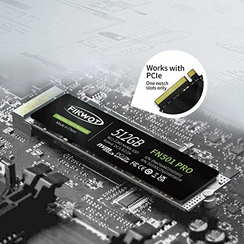 Revolutionize Your Computing with FN501 Pro 256 GB NVMe SSD – High-Speed M.2 2280 PCIe Gen3 Internal Drive with Graphene Cooling, Achieving Up to 3,500 MB/s for Unmatched Performance in Gaming and Multitasking, Compatible with Laptops & Desktops