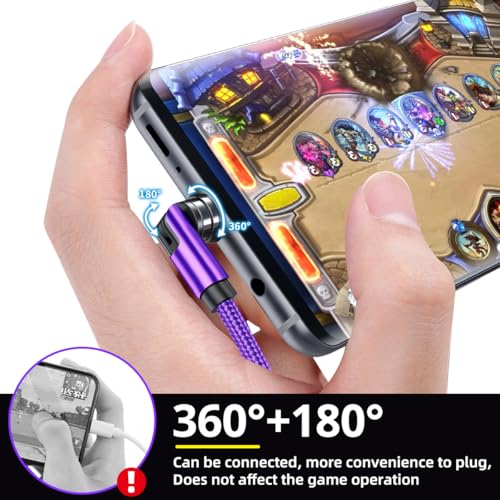 GUUGEI 3-in-1 Magnetic Charging Cable: Versatile 540° Rotating Charger for Micro USB, USB-C & i Devices – Fast Charge with LED Indicator & Durable Design for Reduced Port Wear – Available in 3, 6, 10 ft Lengths