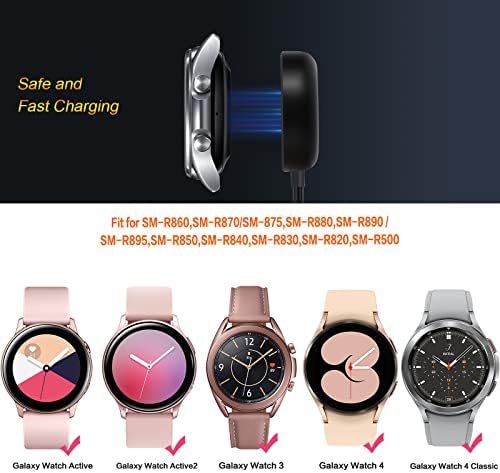 Samsung Galaxy Watch 6/5/4 Dual Pack Fast Charging Dock – Premium Compatible Charger for Galaxy Watch Series 6, 5, 4, Active 2, and More – Efficient, Portable, and Durable Charging Solution for Smartwatch Users