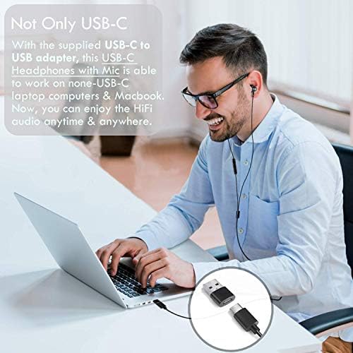 Advanced USB-C Earbuds with DAC Sound Card | Deep Bass, Clear Mic, and Magnetic Shell Design for Ultimate Portability | Compatible with Samsung, Google, One Plus, i Phone 15 & 16, and USB Adapters for Laptops | Premium Audio Experience for Music, Calls, and More