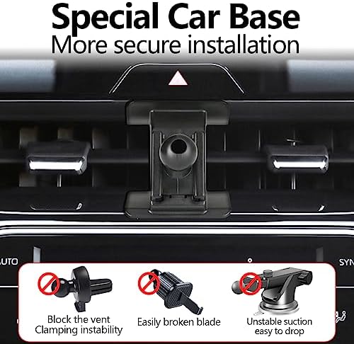 Toyota Venza 2021-2024 Smartphone Holder Mount – Advanced Gravity Phone Bracket for Secure & Stylish Auto Accessory, 360-Degree Rotation, Easy Installation, and Enhanced Compatibility for Optimal Navigation