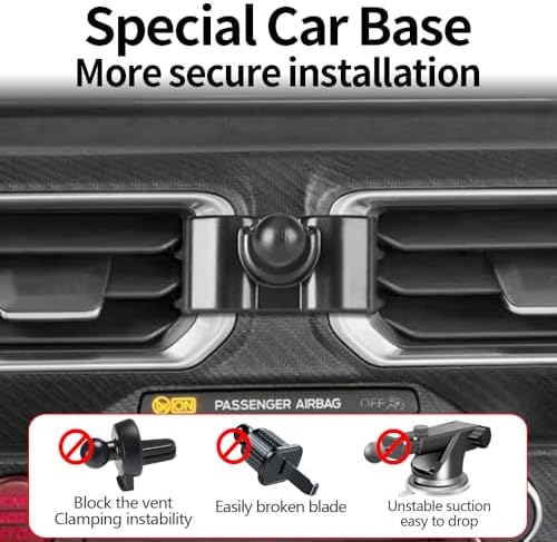 Ford Mustang Mach-E 2021-2025 Premium Car Phone Holder – 360-Degree Rotating Dashboard Mount for Enhanced Navigation & Hands-Free Use – Durable, Easy Installation Mobile Phone Cradle Accessory for Optimal Driving Experience