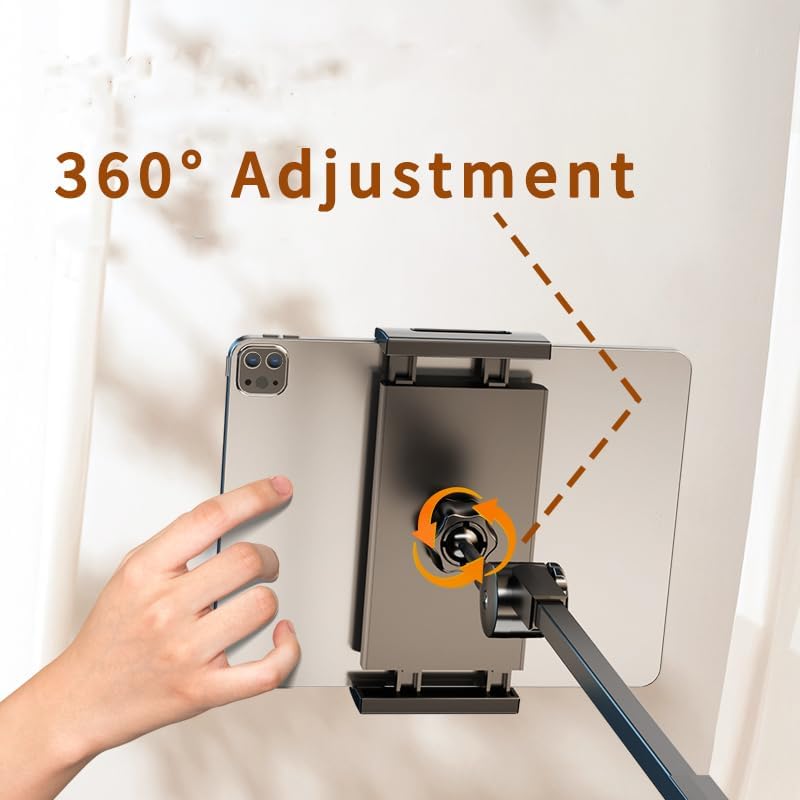 Phone Stand for Desk Flexible Arm Clamp Clip Phone Mount Bed Phone Holder Laying Down for Filming Compatible with15 Pro 14 Max/Plus or Other 4″-7″ Devices V05 – Enhanced Compatibility and Speed