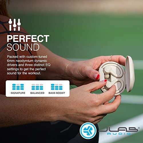 JLab Go Sport+ Wireless Workout Earbuds – Unrivaled 35+ Hour Bluetooth Battery Life, C3 Clear Calling Technology for Distinct Conversations, and Secure Earhook Design for Unyielding Stability During Workouts – Elevate Your Sound Experience with 3 Adjustable EQ Settings and Broad Device Compatibility in Sleek Graphite Finish