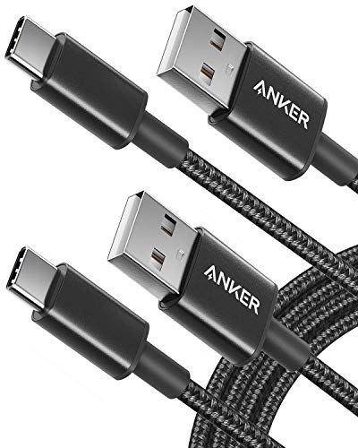 Anker 10 FT USB A to USB C Charging Cable – Durable 2 Pack for Samsung Galaxy S10, LG V30 & Beats Fit Pro – Fast Charging, Tangle-Free Design for Ultimate Flexibility & Universal Device Compatibility