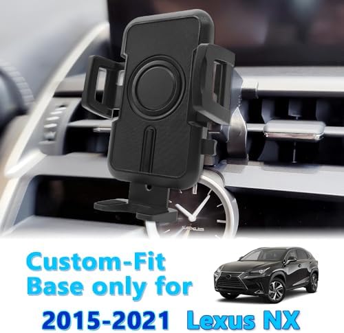 WAAPAK Car Phone Holder Mount for Lexus NX (2015-2025) – Premium Smartphone Cradle with Enhanced Stability, Tool-Free Installation, and Adjustable Viewing Angles for i Phone & Thick Cases – Perfect Auto Accessory for Safe Navigation and Hands-Free Calls