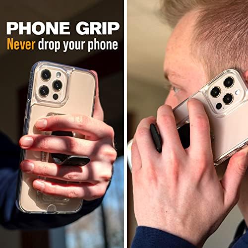 Versatile Scooch Wingback | Innovative Snap Out Phone Grip and Stand for All Smartphone Models – Effortless Two-Way Viewing with Magnetic Car Mount Compatibility – Ideal for Cooking, Video Streaming, and Hands-Free Use – Universal Fit for Any Case and Surface