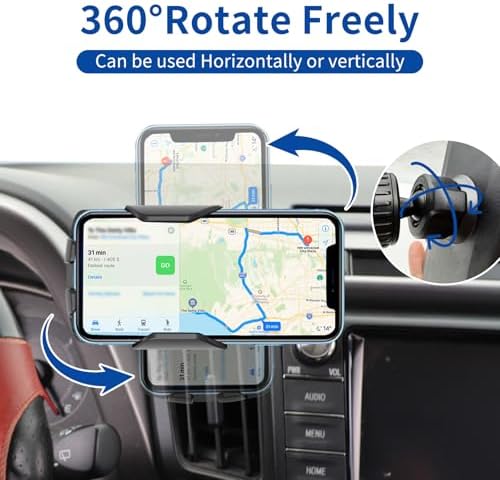 Revolutionize Your RAV4 Experience: Premium Anti-Shake Car Phone Mount for 2013-2018 Toyota RAV4 – 360-Degree Rotating Holder Compatible with All Smartphones – Effortless Installation, Enhanced Safety, and Navigation Clarity