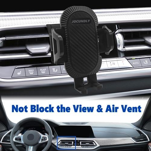 BMW X5 & X6 Car Phone Mount: Thick Case Compatible Air Vent Holder for Safe Navigation | Premium Auto Accessory for 2014-2018 X5 & 2015-2019 X6 | Durable, Stylish, and Easy to Install Smartphone Cradle