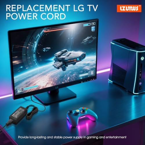 High-Performance 19 V 2.1 A AC Adapter for LG Monitors – Ultimate Replacement Charger for 19-32 Inch LED & Ultrawide Displays – Lightweight, Durable Power Supply for Enhanced Productivity in Home and Office Environments