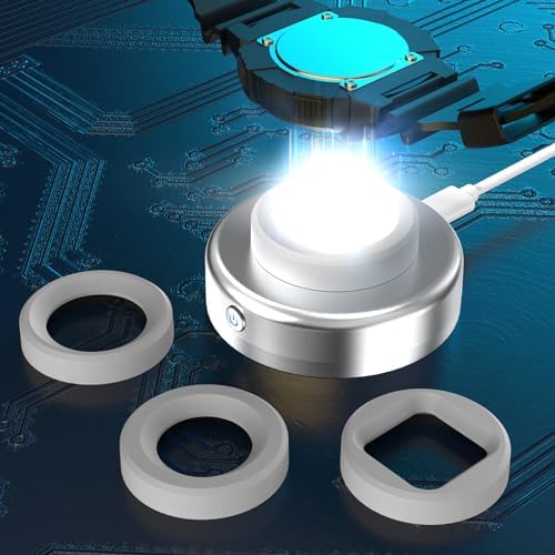 Eco-Friendly Solar Watch Charger for Men and Women – Quick Charge LED UV Light, 8-Hour Auto Shut-Off, Universal Compatibility with Casio, Seiko, Garmin & More – Stylish Black Design with Interchangeable Caps for Ultimate Convenience and Adventure-Ready Power