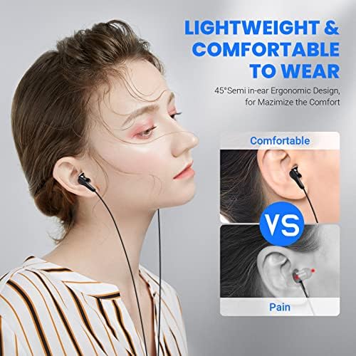 High-Performance USB C Headphones for Samsung S25 Ultra and i Phone 16 – Hi-Fi Stereo Wired Earbuds with Microphone and Volume Control, Magnetic Design for Tangle-Free Storage – Enhanced Compatibility with Galaxy Flip, Pixel 9, S24, S23 FE, and More